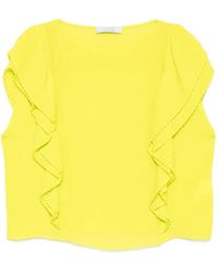 Kaos - Ruffled Pleated Blouse - Lyst
