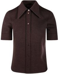 Gucci - Woll-Baumwoll-Jersey-Shirt - Lyst