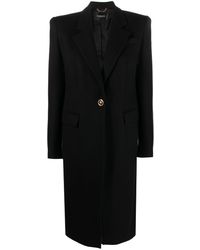 Versace - Medusa-button Single-breasted Coat - Lyst