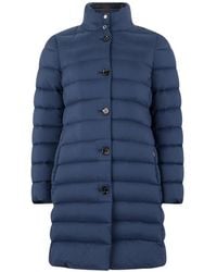 Moorer - Aphelia-S3 Padded High-Neck Oversized Coat - Lyst