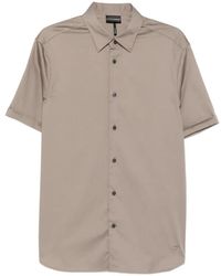 Emporio Armani - Short-Sleeve Button-Down Shirt - Lyst