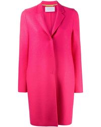 Harris Wharf London Manteau droit classique - Rose