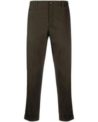 PT Torino - Buckle-Detail Cropped Trousers - Lyst