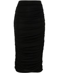 ANDAMANE - Livia Midi-Rok Met Ruches - Lyst