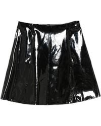 Emporio Armani - Shine A-Line Mini Skirt - Lyst