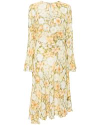 Acne Studios - Wikkeljurk Met Abstracte Print - Lyst