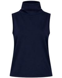 Liviana Conti - Pull Sans Manches Demi À Col Roulé - Lyst
