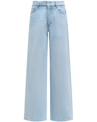 12 STOREEZ - Low-rise Wide-leg Jeans - Lyst