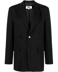 MM6 by Maison Martin Margiela - Tailored Single-breasted Blazer - Lyst