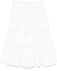 Ermanno Scervino - Lace-Detailed Midi Skirt - Lyst