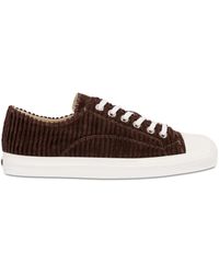 Moschino - Baskets En Velours Côtelé À Lacets - Lyst