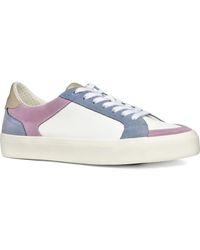 Geox - Emmeleny Leisure Leather Panelled Sneakers - Lyst
