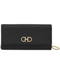Ferragamo - Gancini Wallet With Chain - Lyst