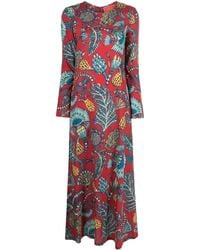 La DoubleJ - Swing Floral-print Maxi Dress - Lyst