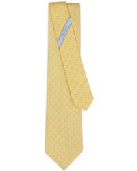 Ferragamo - Shark-Print Silk Tie - Lyst