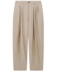 Giorgio Armani - Pleated Tapered Trousers - Lyst