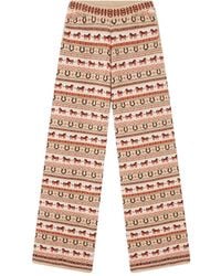Stella McCartney - Fair Isle Wool Pants - Lyst