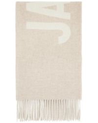 Jacquemus - Écharpe Frangée À Logo - Lyst