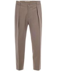 Briglia 1949 - Pleated Tapered-Leg Trousers - Lyst