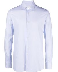 Xacus - Vertical Stripe-Print Shirt - Lyst