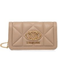 Love Moschino - Quilted Logo-Plaque Cross Body Bag - Lyst