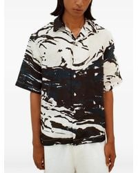 Commas - Abstract-Print Short-Sleeve Shirt - Lyst