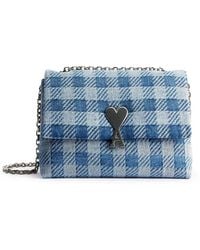 Ami Paris - Voulez-Vous Check-Print Shoulder Bag - Lyst