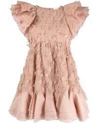 Zimmermann - Mini-Jurk Met Franje Afwerking - Lyst