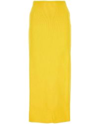 Jil Sander - Midirock Mit Geradem Schnitt - Lyst