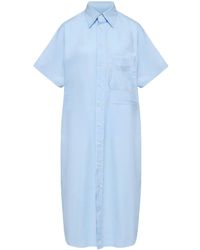 MM6 by Maison Margiela - Cotton Shirt Dress - Lyst