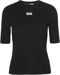 ROTATE BIRGER CHRISTENSEN - T-Shirt mit Logo-Detail - Lyst