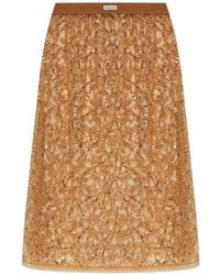 Munthe - Ninia Sequin-Embellished Beaded Midi Skirt - Lyst