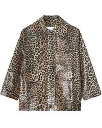 Ganni - Cotton Blend Jacket - Lyst