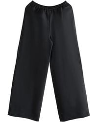The Row - Elastic-Waist Silk Trousers - Lyst