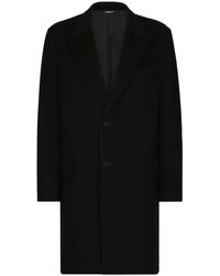Dolce & Gabbana - Deconstructed Single-breasted Wool Coat - Lyst