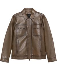 Yves Salomon - Flap-Pocket Leather Jacket - Lyst