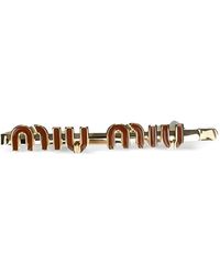 Miu Miu - Enameled Metal Hair Clip - Lyst