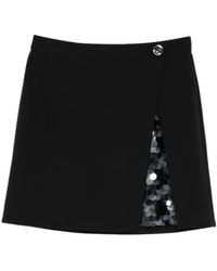 Luisa Cerano - Minijupe À Sequins - Lyst