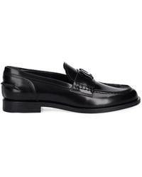 MSGM - Letter-Appliqué Loafers - Lyst