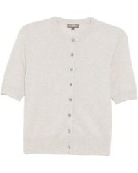 N.Peal Cashmere - Cardigan Boutonné À Manches Courtes - Lyst
