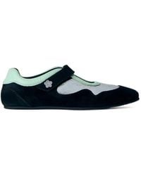 Cecilie Bahnsen - Cosmo Touch-Strap Metallic-Panel Sneakers - Lyst