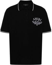 Amiri - Arts District Piqué Cotton Polo Shirt - Lyst
