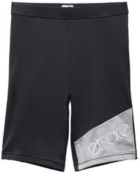 Versace - Fietsshorts Met Geborduurd Logo - Lyst