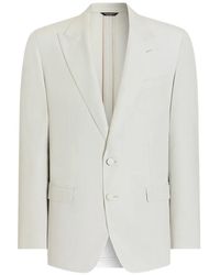 Dolce & Gabbana - Single-Breasted Wool Poplin Jacket - Lyst
