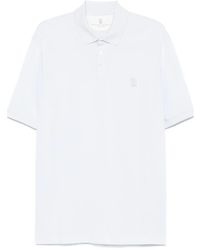Brunello Cucinelli - Poloshirt mit Logo-Print - Lyst