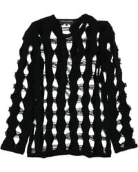 Comme des Garçons - Pull À Effet Usé - Lyst