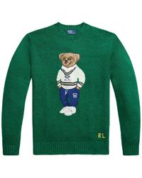 Polo Ralph Lauren - Polo Bear Intarsia-Knit Sweater - Lyst