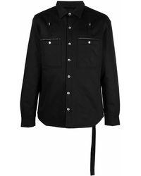 Rick Owens - Cotton Shirt Jacket - Lyst