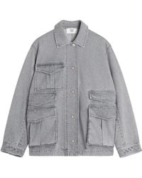 Maison Kitsuné - Multi-Pocket Denim Jacket - Lyst