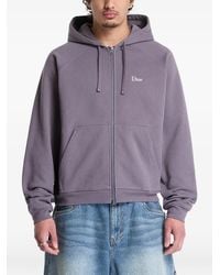 Dime - Hoodie Zippé À Logo Brodé - Lyst